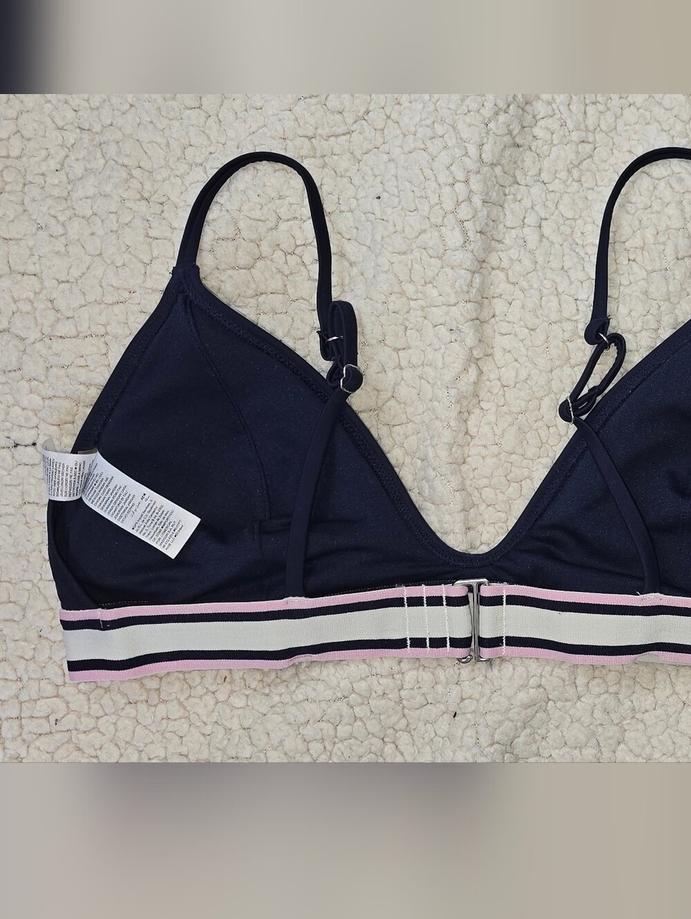 Old Navy, Navy Stripe-Trim Bralette & Bikini Set - Picture 6 of 6